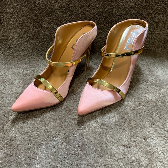 FSJ Shoes - Women Fashion Pointy Toe Stilettos Mule Sandals